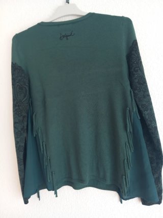 Blusa Desigual Talla S Flores Encaje