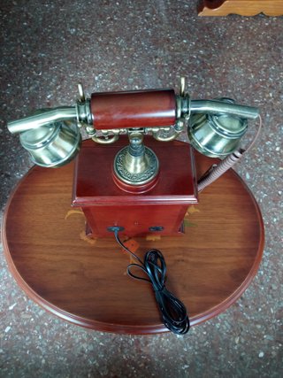Teléfono Vintage Zhiyin Marrón y Dorado