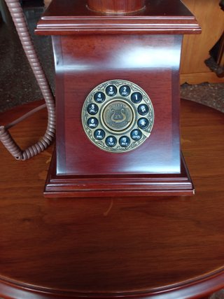 Teléfono Vintage Zhiyin Marrón y Dorado