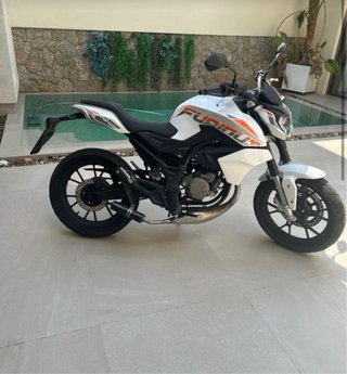 Moto Hanway Furious 49cc Blanca y Naranja