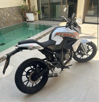 Moto Hanway Furious 49cc Blanca y Naranja