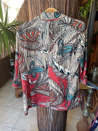 Blazer estampado mujer