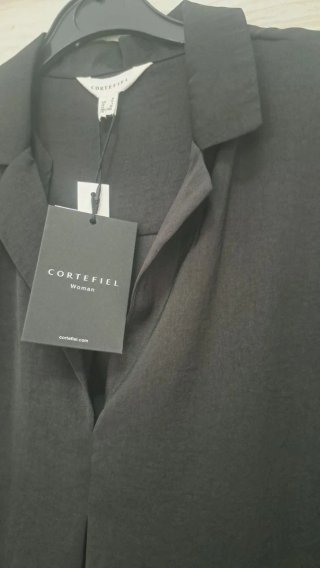Camisa negra Cortefiel mujer talla M