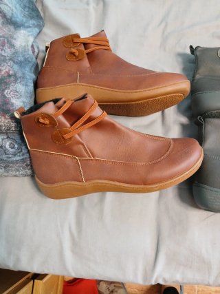 Botines invierno forrados marrones, se quitan y se