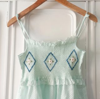 Camisón Vintage artesanal Talla S Nido Abeja