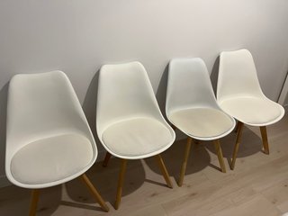 Pack 4 Sillas Estilo Escandinavo