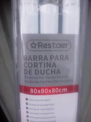 Barra para cortina de ducha