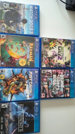 Lote 6 Videojuegos PS4