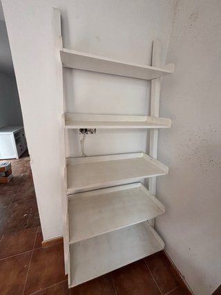 Estantería Escalera Blanca Madera