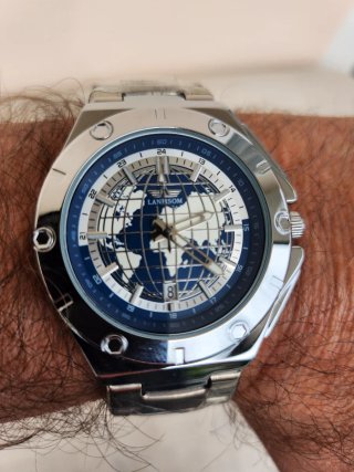 Orologio uomo  con quadrante terra