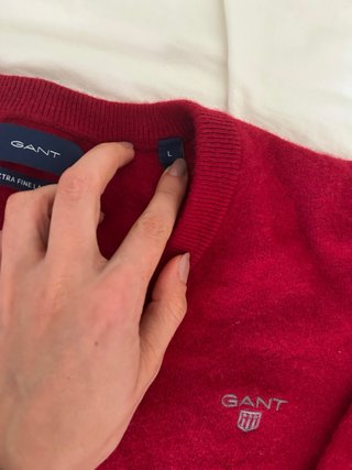 Jersey GANT Lana Extra Fina Rojo