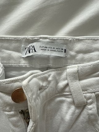 Pantalón vaquero Zara wide leg talla 40