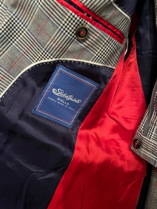 Traje El Ganso Talla M Cuadros