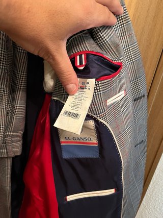 Traje El Ganso Talla M Cuadros