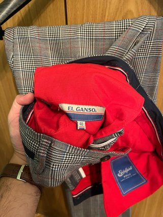 Traje El Ganso Talla M Cuadros