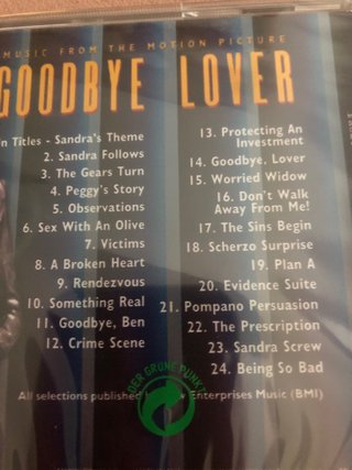 CD Goodbye Lover - Banda Sonora Original