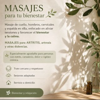 Masaje y movilizaciones a domicilio