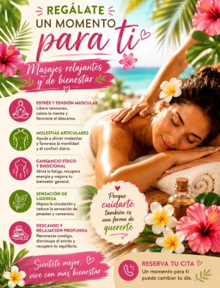 Masaje relajante y de bienestar