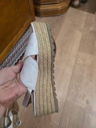 Sandalias plataforma blancas Talla 39