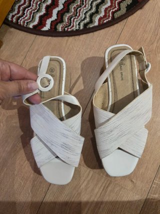 Sandalias plataforma blancas Talla 39