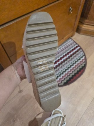 Sandalias plataforma blancas Talla 39