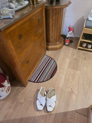 Sandalias plataforma blancas Talla 39