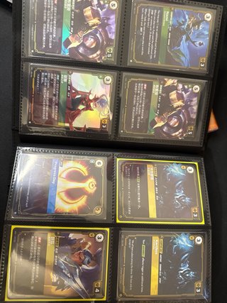Cartas Riftbound Ashe y Sellos