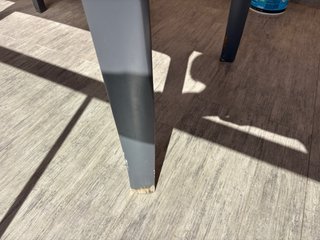 Mesa de exterior extensible cristal y metal
