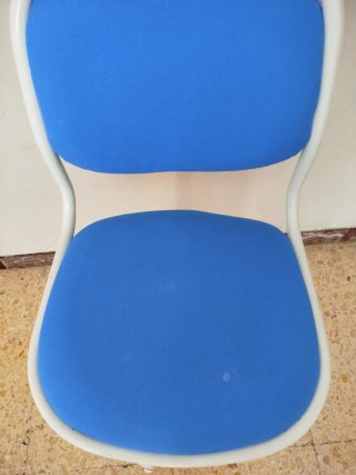 Silla giratoria de escritorio infantil azul