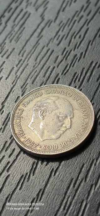 Moneda 5 Pesetas 1957