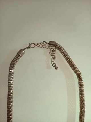 Colgante señora plata y amarillo