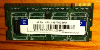 Memoria RAM HP DDR2 1GB SO-DIMM. Para portátil