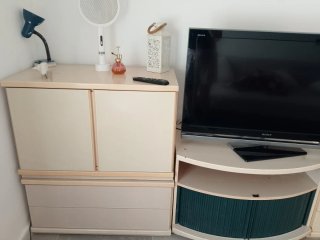 Mueble Comedor Beige y Verde