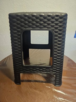 Taburete Rattan Negro