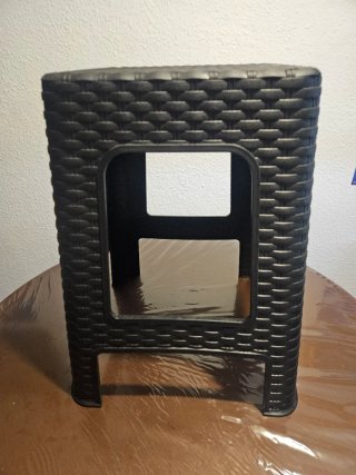 Taburete Rattan Negro