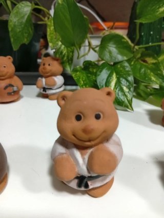 Colección 21 osos de barro,ideales dción macetas