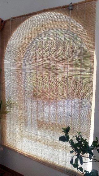 Cortinas de bambú y mimbre 120x170