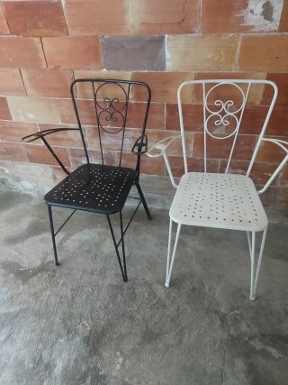 Juego de 2 Sillas Metálicas