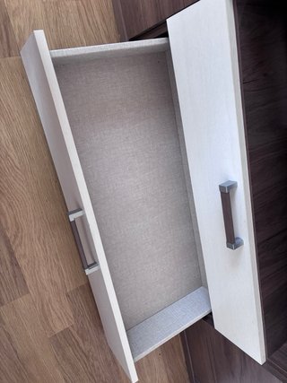 Mueble salón TV con estantería y vitrina