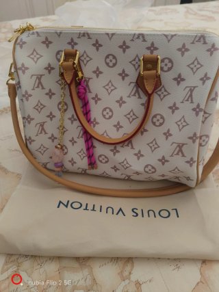 Bauletto Louis Vuitton Bianco Rosa