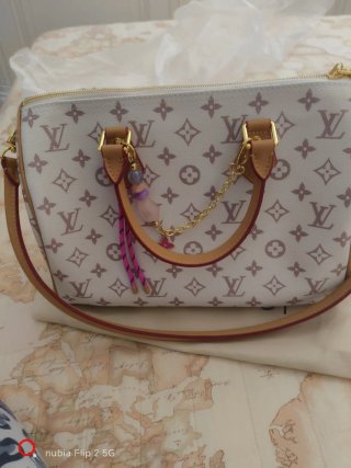 Bauletto Louis Vuitton Bianco Rosa