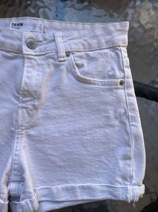 Shorts vaqueros blancos mujer