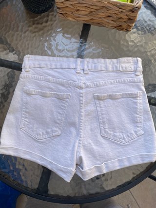 Shorts vaqueros blancos mujer