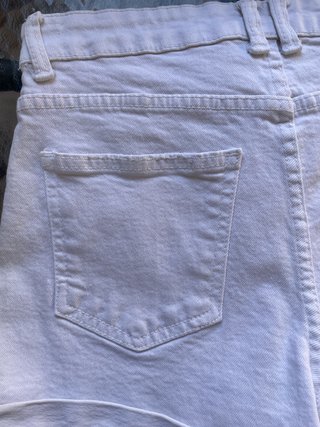 Shorts vaqueros blancos mujer