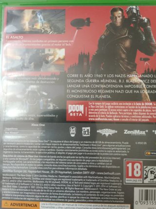 Wolfenstein the New Order & the New Colossus Xbox.