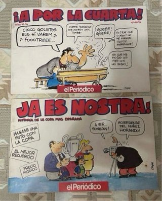 Lote 8 tebeos El Periódico Barça 91-92