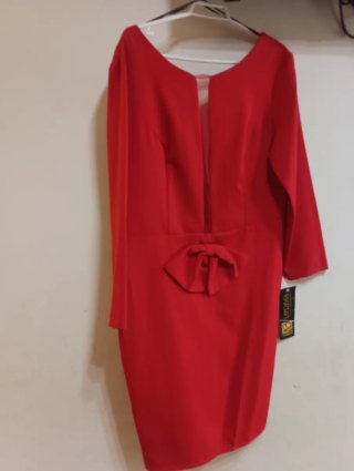 Vestido fiesta azul con volantes