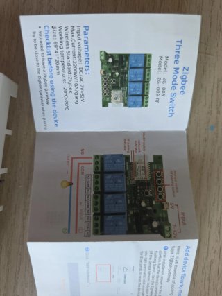 Smart Switch Zigbee 7-32V DC/AC 4 Relés USB Wifi