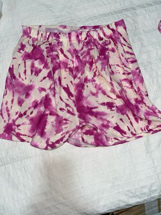 Conjunto top y pantalón estampado tie-dye
