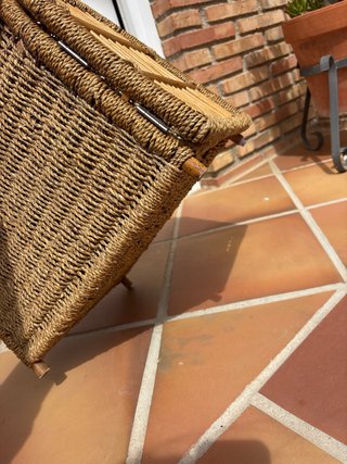 Casa/Cama Paja Perro Gato Mimbre